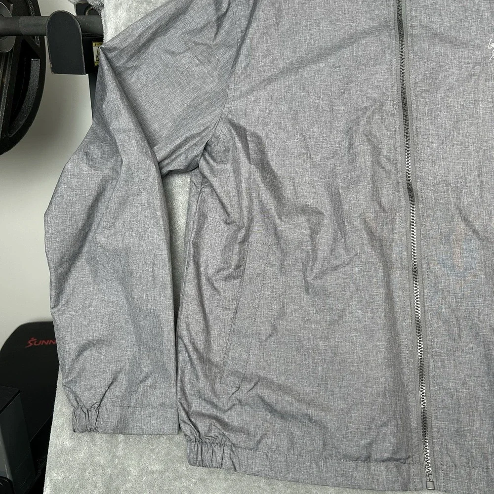 U.S. POLO ASSN. MENS FULL ZIP POLYESTER RAIN WATER RESISTANT GRAY JACKET Size‎ M